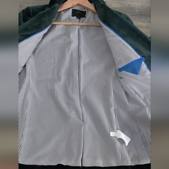 J. Crew Parke Black Velvet Blazer Suit Jacket Size 2 - Picture 10 of 12